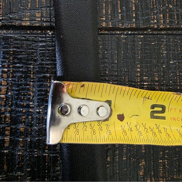 Vintage H Leather Gold Bubble Buckle Belt Capsule Logo “H” Sz 10 Black main image 6